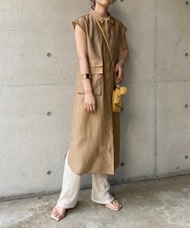 CAPRICIEUX LE'MAGE | ワークポケットジレワンピース(ワンピース)