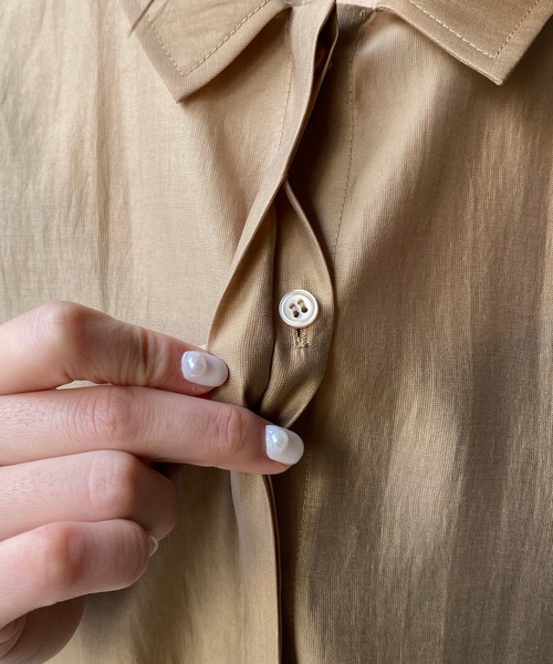 CAPRICIEUX LE'MAGE（カプリシューレマージュ）の「ワークポケットジレワンピース（ワンピース・レディース・ベージュ/カーキ/ネイビー・FREE）」の4枚目の写真