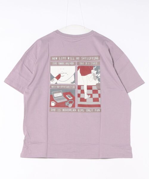 THISIS(ディスイズ)の「バックプリントTシャツ(Tシャツ/カットソー・メンズ・グリーン/ベージュ/チャコール/ホワイト/ラベンダー/サックスブルー・MEDIUM/LARGE/X-LARGE)」の8枚目の写真
