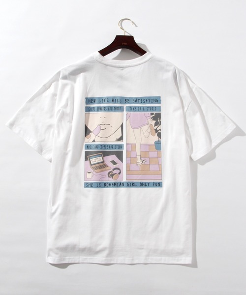 THISIS(ディスイズ)の「バックプリントTシャツ(Tシャツ/カットソー・メンズ・グリーン/ベージュ/チャコール/ホワイト/ラベンダー/サックスブルー・MEDIUM/LARGE/X-LARGE)」の2枚目の写真