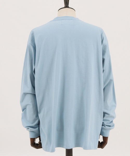 MARBLES（マーブルズ）の「mlt3404-STANDARD LS TEE(SMOKE) Tシャツ（Tシャツ/カットソー・メンズ・チャコール/ホワイト/サックスブルー・S/M/XL/L）」の17枚目の写真