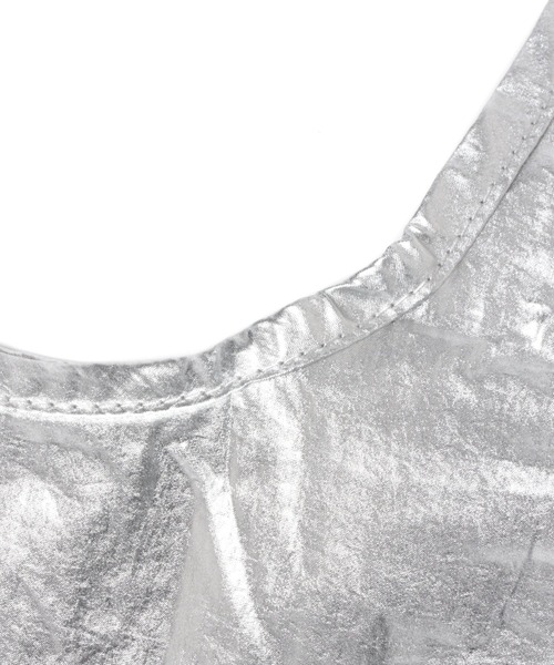 BAGGU（バグー）の「【BAGGU(バグゥ)】メタリックBABY 21SS（エコバッグ/サブバッグ・レディース・イエロー/シルバーグレー/ベビーピンク/その他1/その他2・0）」の8枚目の写真