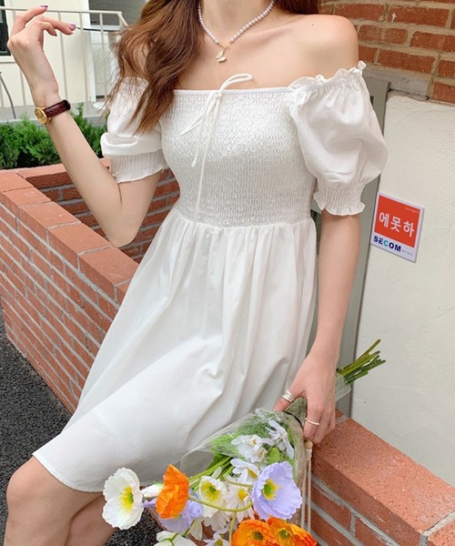 胸元シャーリング 膝丈ワンピース ワンピース Ulysses ユリシス のファッション通販 Zozotown