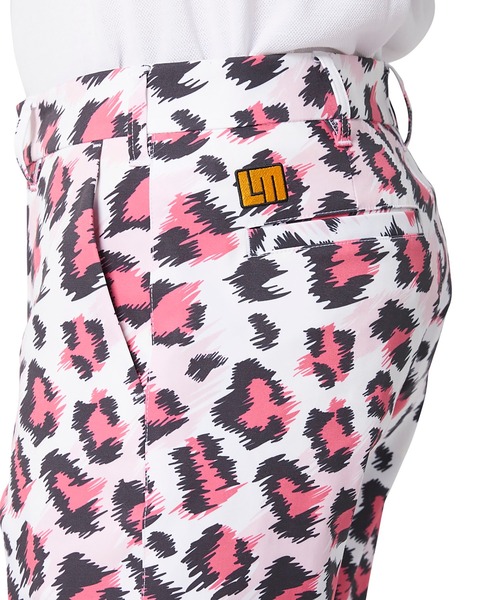 Loudmouth(ラウドマウス)の「LOUDMOUTH/ラウドマウス ゴルフウェア 総柄 UVカット ストレッチ ひざ上 ショート丈 ハーフパンツ ゴルフパンツ(その他パンツ・メンズ・ホワイト×ブラック/ブラック系その他/グリーン系その他/ホワイト×ピンク/イエロー系/ホワイト系その他/その他/レインボー/ブルー系その他・XL/LL/XXL/M/3XL/L)」の12枚目の写真