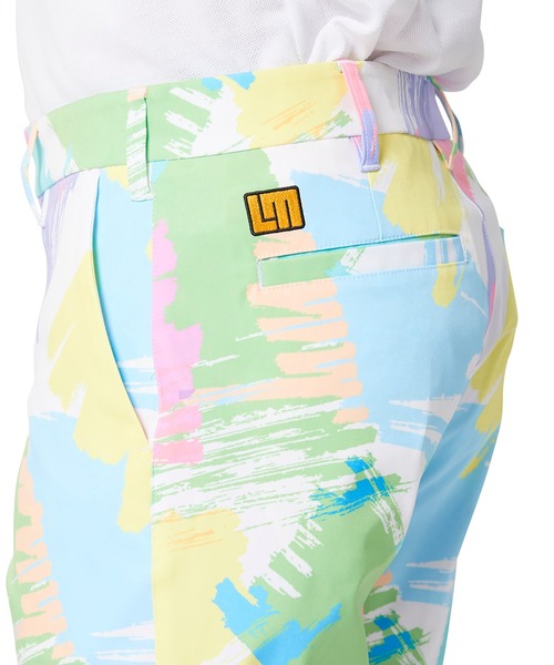 Loudmouth(ラウドマウス)の「LOUDMOUTH/ラウドマウス ゴルフウェア 総柄 UVカット ストレッチ ひざ上 ショート丈 ハーフパンツ ゴルフパンツ(その他パンツ・メンズ・ホワイト×ブラック/ブラック系その他/グリーン系その他/ホワイト×ピンク/イエロー系/ホワイト系その他/その他/レインボー/ブルー系その他・XL/LL/XXL/M/3XL/L)」の20枚目の写真