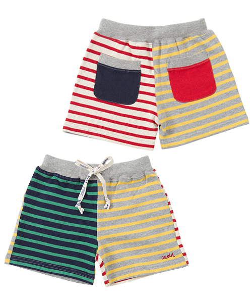 X-girl Stages（エックスガールステージス）の「MULTI COLOR HALF PANTS (4T～7T)（その他パンツ・キッズ・アッシュ/レッド/ネイビー・7T/6T/4T/5T）」の2枚目の写真