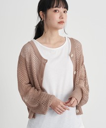 earth music&ecology | SET2点ショートメッシュカーディガン+タンクトップ ＊(カーディガン/ボレロ)