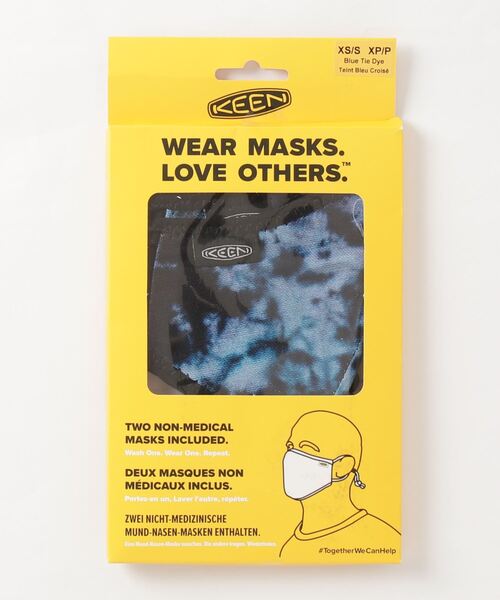 KEEN（キーン）の「【KEEN】キーン TOGETHER MASK TIE DYE（マスク・メンズ・レインボー/ブルー系その他/ブラック系その他・SMALL/LARGE）」の3枚目の写真
