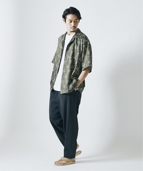 JOURNAL STANDARD(ジャーナルスタンダード)の「【Seterie Argenti】FLORETS オープンカラーショートスリーブシャツ(シャツ/ブラウス・メンズ・カーキ/ブラック/ネイビー/イエロー・MEDIUM/LARGE)」の16枚目の写真