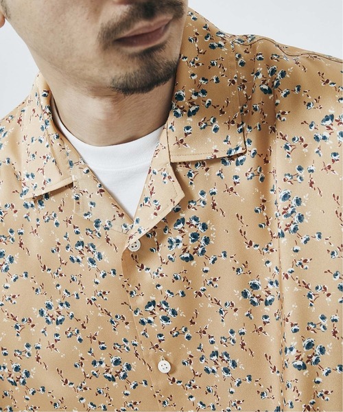 JOURNAL STANDARD(ジャーナルスタンダード)の「【Seterie Argenti】FLORETS オープンカラーショートスリーブシャツ(シャツ/ブラウス・メンズ・カーキ/ブラック/ネイビー/イエロー・MEDIUM/LARGE)」の10枚目の写真