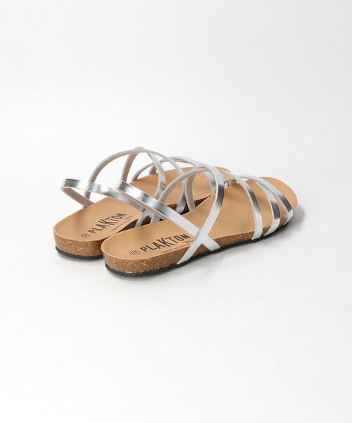 PLAKTON（プラクトン）の「＜PLAKTON＞ダブルクロスサンダル ◆（サンダル・レディース・ブラック/シルバー・38/35/36/37）」の5枚目の写真