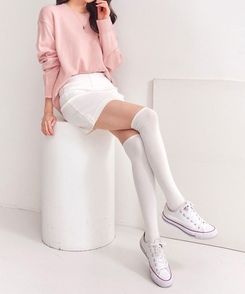 fd style（エフディ スタイル）の「【Chuzchuz】パーソナルラウンドVネックニット（ニット/セーター・レディース・スカイブルー/ベージュ/ネイビー/ピンク/アイボリー/ミント/パープル系その他・FREE）」の15枚目の写真