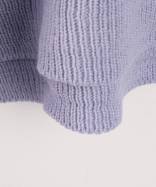 fd style（エフディ スタイル）の「【Chuzchuz】パーソナルラウンドVネックニット（ニット/セーター・レディース・スカイブルー/ベージュ/ネイビー/ピンク/アイボリー/ミント/パープル系その他・FREE）」の21枚目の写真