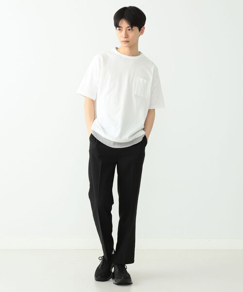 BEAMS HEART（ビームスハート）の「BEAMS HEART / ポリエステル ストレートパンツ（その他パンツ・メンズ・ブラック/ベージュ・SMALL/LARGE/MEDIUM）」の9枚目の写真