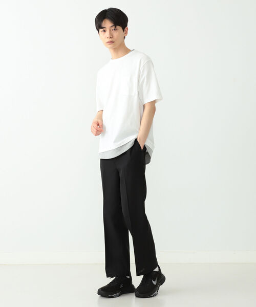 BEAMS HEART（ビームスハート）の「BEAMS HEART / ポリエステル ストレートパンツ（その他パンツ・メンズ・ブラック/ベージュ・SMALL/LARGE/MEDIUM）」の11枚目の写真