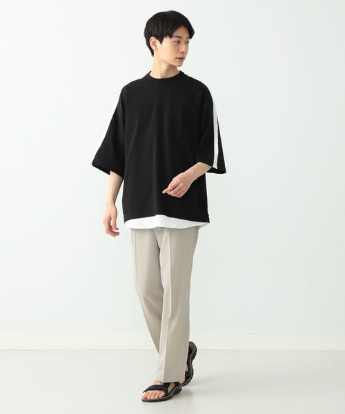 BEAMS HEART（ビームスハート）の「BEAMS HEART / ポリエステル ストレートパンツ（その他パンツ・メンズ・ブラック/ベージュ・SMALL/LARGE/MEDIUM）」の16枚目の写真