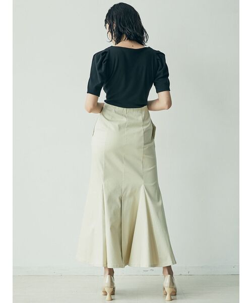 LAGUNAMOON（ラグナムーン）の「タックスリーブテレコトップス（Tシャツ/カットソー・レディース・ブラック/ベージュ/パープル・FREE）」の13枚目の写真