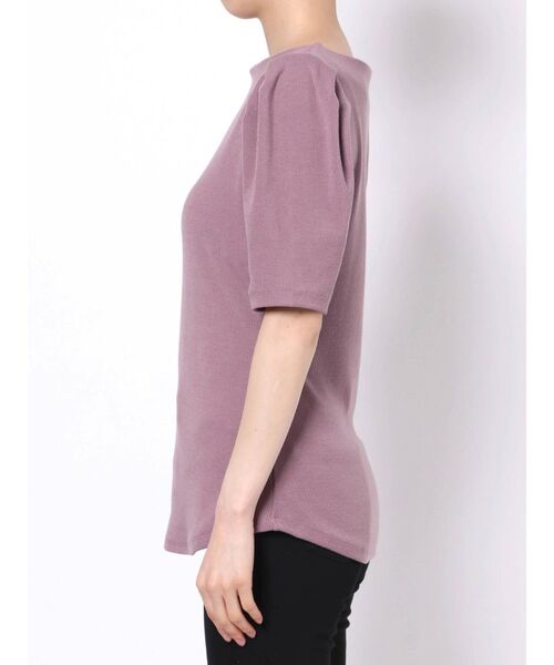 LAGUNAMOON（ラグナムーン）の「タックスリーブテレコトップス（Tシャツ/カットソー・レディース・ブラック/ベージュ/パープル・FREE）」の16枚目の写真