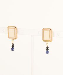 【irodori】jewel cutにソーダライト+スピネルのpierce