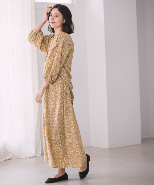 LEPSIM（レプシィム）の「アソートプリントフレアスカート　955633（スカート・レディース・ネイビー/イエロー/ブラック・FREE）」の5枚目の写真