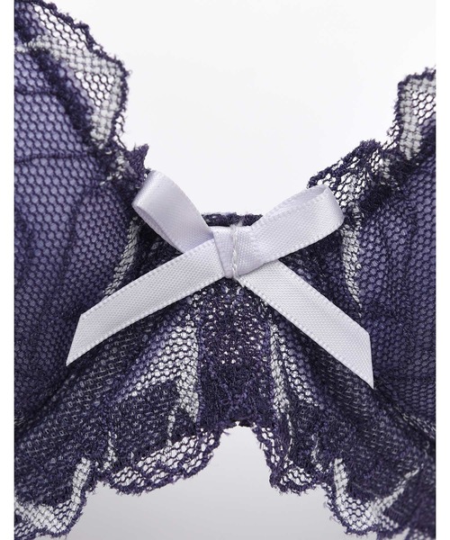 AMPHI（アンフィ）の「【ブラ＆ショーツ セット】大花モチーフ×レース B-Dcup（ブラ&ショーツ・レディース・ライトグレー/ライトピンク/ダークブルー/ブラウン/アイボリー/ナチュラル/ライトオリーブ/ホワイト・B65/B70/C70/D70/B75/C65/C75/D65/D75）」の16枚目の写真