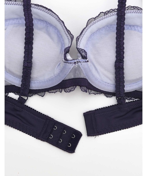 AMPHI（アンフィ）の「【ブラ＆ショーツ セット】大花モチーフ×レース B-Dcup（ブラ&ショーツ・レディース・ライトグレー/ライトピンク/ダークブルー/ブラウン/アイボリー/ナチュラル/ライトオリーブ/ホワイト・B65/B70/C70/D70/B75/C65/C75/D65/D75）」の18枚目の写真
