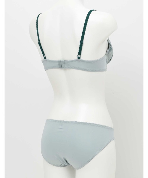 AMPHI（アンフィ）の「【ブラ＆ショーツ セット】大花モチーフ×レース B-Dcup（ブラ&ショーツ・レディース・ライトグレー/ライトピンク/ダークブルー/ブラウン/アイボリー/ナチュラル/ライトオリーブ/ホワイト・B65/B70/C70/D70/B75/C65/C75/D65/D75）」の22枚目の写真