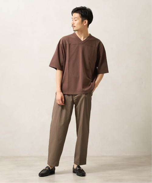 417 EDIFICE（フォーワンセブンエディフィス）の「ワイドフットボールTEE（Tシャツ/カットソー・メンズ・ブラック/ブラウン/アイボリー・LARGE/MEDIUM）」の22枚目の写真