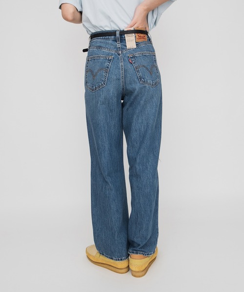 Levi's（リーバイス）の「HIGH WAISTED STRAIGHT QUITECHURLI（デニムパンツ・レディース・インディゴブルー・23inch/24inch/25inch/26inch/27inch/28inch/29inch/30inch）」の5枚目の写真