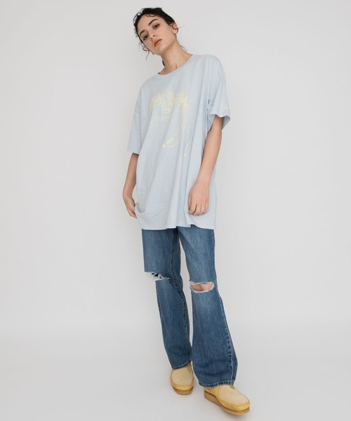 Levi's（リーバイス）の「HIGH WAISTED STRAIGHT QUITECHURLI（デニムパンツ・レディース・インディゴブルー・23inch/24inch/25inch/26inch/27inch/28inch/29inch/30inch）」の19枚目の写真
