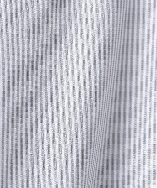 WORK TRIP OUTFITS GREEN LABEL RELAXING(ワークトリップアウトフィッツグリーンレーベル リラクシング)の「<WORK TRIP OUTFITS GREEN LABEL RELAXING> トリコット ストライプ スナップダウンカラー スリム シャツ(シャツ/ブラウス・メンズ・ライトグレー/コバルトブルー・MEDIUM/SMALL/LARGE/X-LARGE)」の9枚目の写真