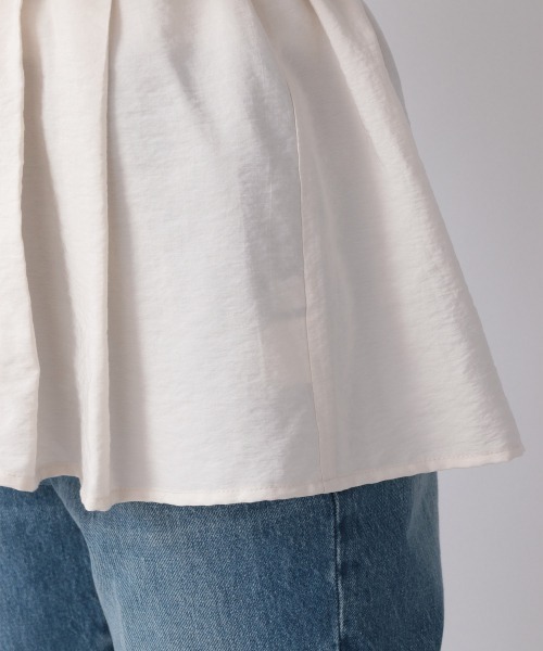 LOWRYS FARM(ローリーズファーム)の「2WAウエストタックブラウス 959393(Tシャツ/カットソー・レディース・ブラック/ブラウン/オフホワイト/グリーン・FREE)」の11枚目の写真