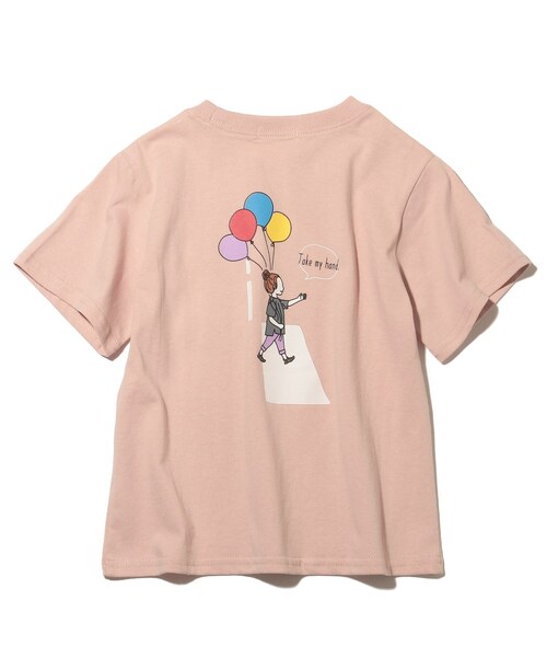 SHOO・LA・RUE（シューラルー）の「◆【つながる/90-140cm】横断歩道キッズTシャツ（Tシャツ/カットソー・キッズ・ピンク系/ブルー・09/10/11/12/13/14）」の14枚目の写真