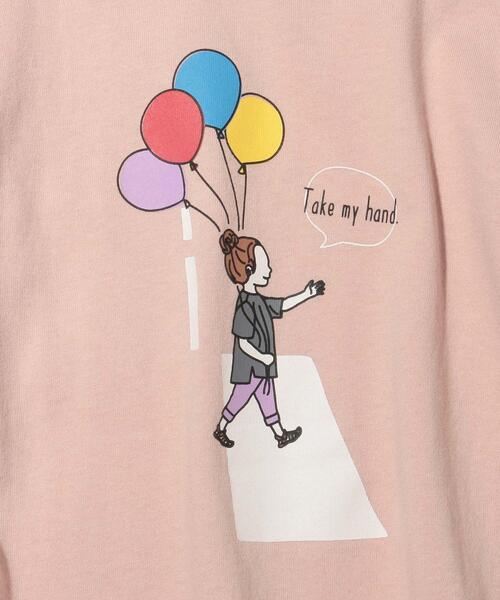 SHOO・LA・RUE（シューラルー）の「◆【つながる/90-140cm】横断歩道キッズTシャツ（Tシャツ/カットソー・キッズ・ピンク系/ブルー・09/10/11/12/13/14）」の6枚目の写真