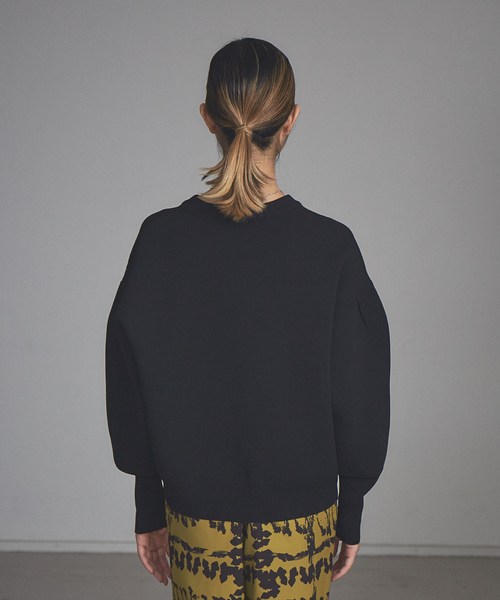 NOMINE（ノミネ）の「【新色登場】ラメプレーティングボリュームスリーブニット（ニット/セーター・レディース・ブラック/ベージュ/ブラウン/モスグリーン/アイボリー/ネイビー/キャメル/ブラック系その他・フリー）」の14枚目の写真