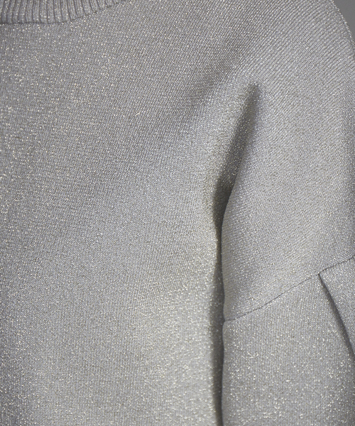 NOMINE（ノミネ）の「【新色登場】ラメプレーティングボリュームスリーブニット（ニット/セーター・レディース・ブラック/ベージュ/ブラウン/モスグリーン/アイボリー/ネイビー/キャメル/ブラック系その他・フリー）」の19枚目の写真