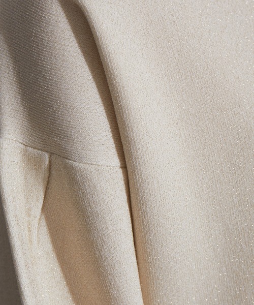 NOMINE（ノミネ）の「【新色登場】ラメプレーティングボリュームスリーブニット（ニット/セーター・レディース・ブラック/ベージュ/ブラウン/モスグリーン/アイボリー/ネイビー/キャメル/ブラック系その他・フリー）」の9枚目の写真