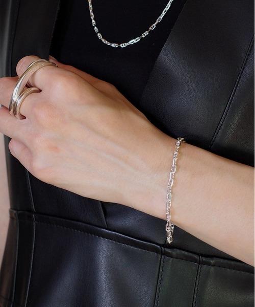 ISOLATION（アイソレーション）の「【ISOLATION / アイソレーション】Silver925　Anchor Chain　Bracelet/ アンカーチェーンブレスレット（ブレスレット・レディース・シルバー/シルバー×ゴールド・19cm/16.5cm）」の10枚目の写真