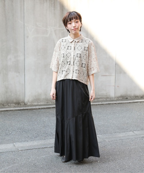 sakishimatokyo（サキシマトーキョー）の「【ZOZO限定】サキシマamp「変形切替マーメイドスカート」（スカート・レディース・ダークグリーン/ブラック/ライトブラウン・FREE）」の5枚目の写真