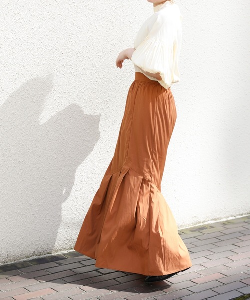 sakishimatokyo（サキシマトーキョー）の「【ZOZO限定】サキシマamp「変形切替マーメイドスカート」（スカート・レディース・ダークグリーン/ブラック/ライトブラウン・FREE）」の9枚目の写真