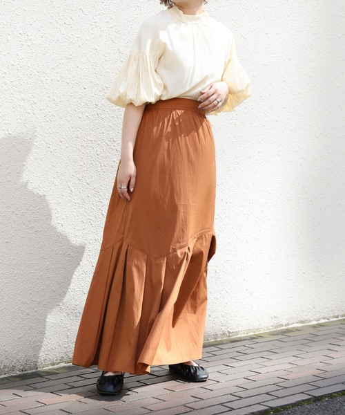 sakishimatokyo（サキシマトーキョー）の「【ZOZO限定】サキシマamp「変形切替マーメイドスカート」（スカート・レディース・ダークグリーン/ブラック/ライトブラウン・FREE）」の10枚目の写真