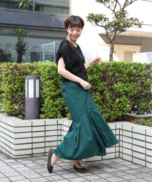 sakishimatokyo（サキシマトーキョー）の「【ZOZO限定】サキシマamp「変形切替マーメイドスカート」（スカート・レディース・ダークグリーン/ブラック/ライトブラウン・FREE）」の12枚目の写真