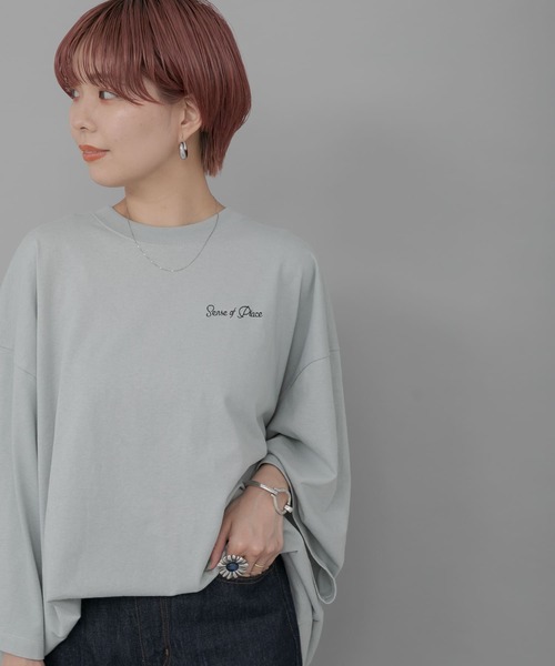 SENSE OF PLACE by URBAN RESEARCH（センスオブプレイスバイアーバンリサーチ）の「『別注』Ryo Kaneyasu×SENSE OF PLACE　T-SHIRTS C（Tシャツ/カットソー・メンズ・ミント/ブラック/ホワイト・ONE）」の3枚目の写真