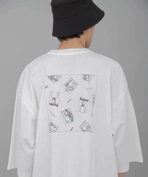 SENSE OF PLACE by URBAN RESEARCH（センスオブプレイスバイアーバンリサーチ）の「『別注』Ryo Kaneyasu×SENSE OF PLACE　T-SHIRTS C（Tシャツ/カットソー・メンズ・ミント/ブラック/ホワイト・ONE）」の5枚目の写真