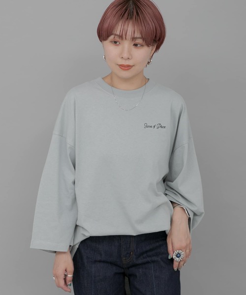 SENSE OF PLACE by URBAN RESEARCH（センスオブプレイスバイアーバンリサーチ）の「『別注』Ryo Kaneyasu×SENSE OF PLACE　T-SHIRTS C（Tシャツ/カットソー・メンズ・ミント/ブラック/ホワイト・ONE）」の17枚目の写真