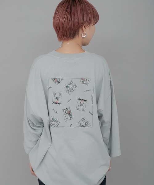 SENSE OF PLACE by URBAN RESEARCH（センスオブプレイスバイアーバンリサーチ）の「『別注』Ryo Kaneyasu×SENSE OF PLACE　T-SHIRTS C（Tシャツ/カットソー・メンズ・ミント/ブラック/ホワイト・ONE）」の20枚目の写真