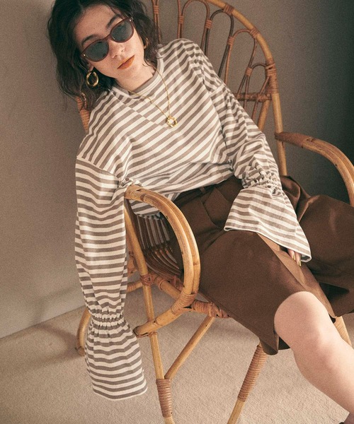 MATURED（マチュアード）の「【MATURED】タックハーフパンツ（その他パンツ・レディース・ブラック/ブラウン・1/2）」の12枚目の写真