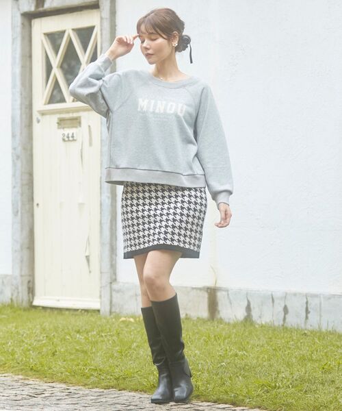 MAJESTIC LEGON（マジェスティックレゴン）の「クラシカルパターンミニスカート（スカート・レディース・ホワイト系その他2/ブラック系その他2/ブラック系その他・MEDIUM）」の3枚目の写真