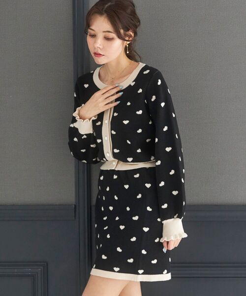 MAJESTIC LEGON（マジェスティックレゴン）の「クラシカルパターンミニスカート（スカート・レディース・ホワイト系その他2/ブラック系その他2/ブラック系その他・MEDIUM）」の13枚目の写真