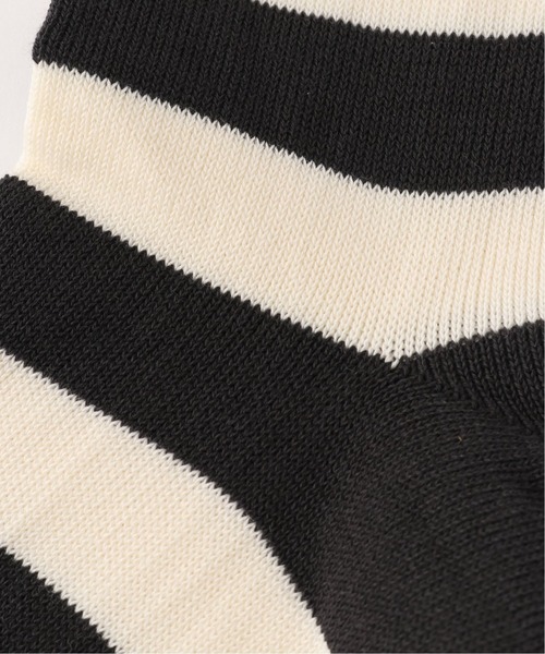 JOURNAL STANDARD LUXE（ジャーナルスタンダード　ラックス）の「BORDER SOCKS (LIGHT)（ソックス/靴下・レディース・チャコールグレー/ライトグレー/イエロー/バーガンディー・FREE）」の5枚目の写真